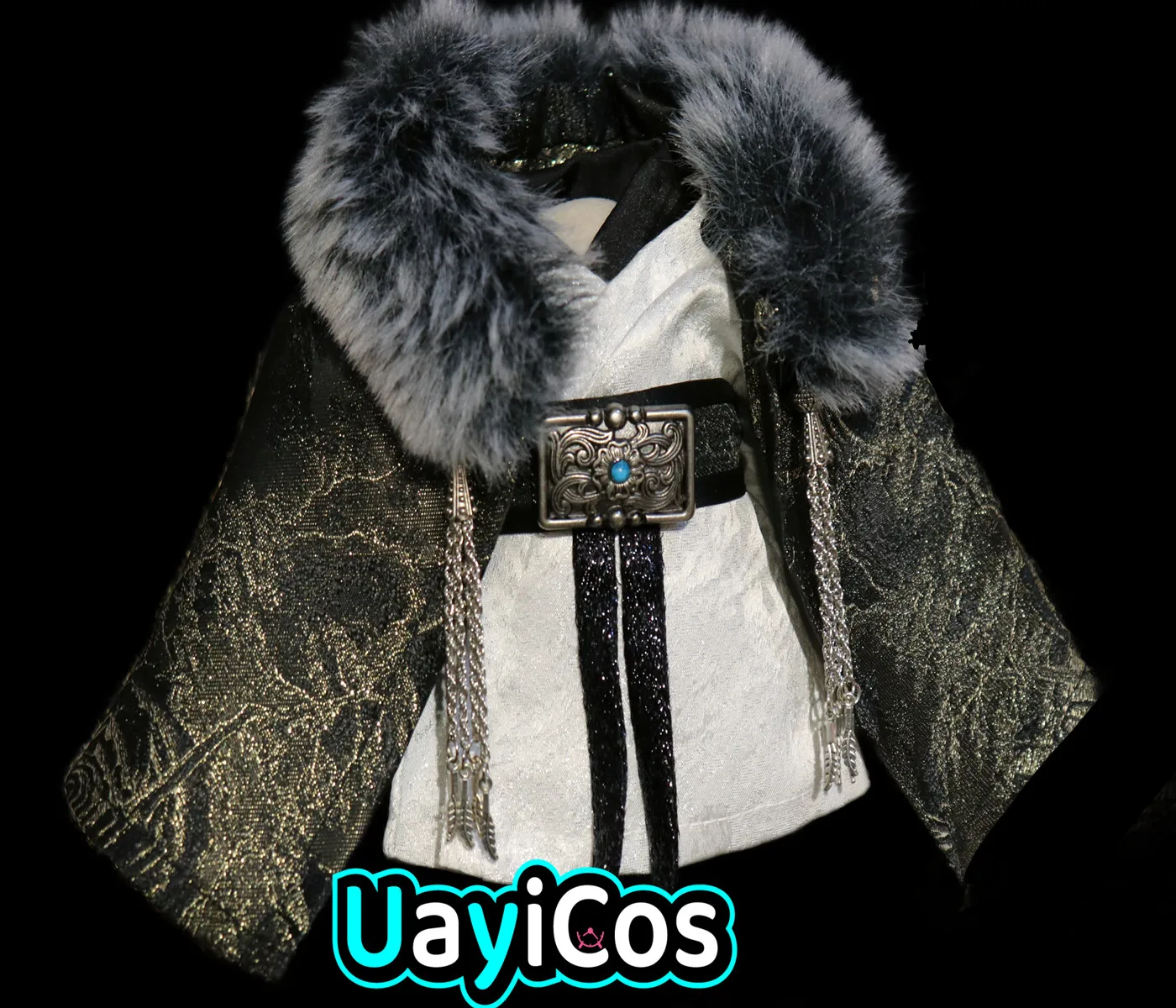 

20cm Doll Clothes General Black Ancient Hanfu Clothing Costume Suit Outfit Doll Accessories Anime Game Toy Kids Gifts Cosplay