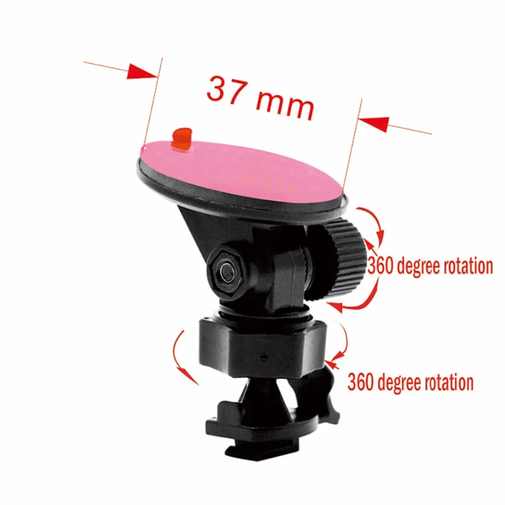 Original for Xiaomi Yi car holder bracket  heat resistant adhesi, install firmly  360 degree rotation  Fits of Xiaomi Yi car DVR