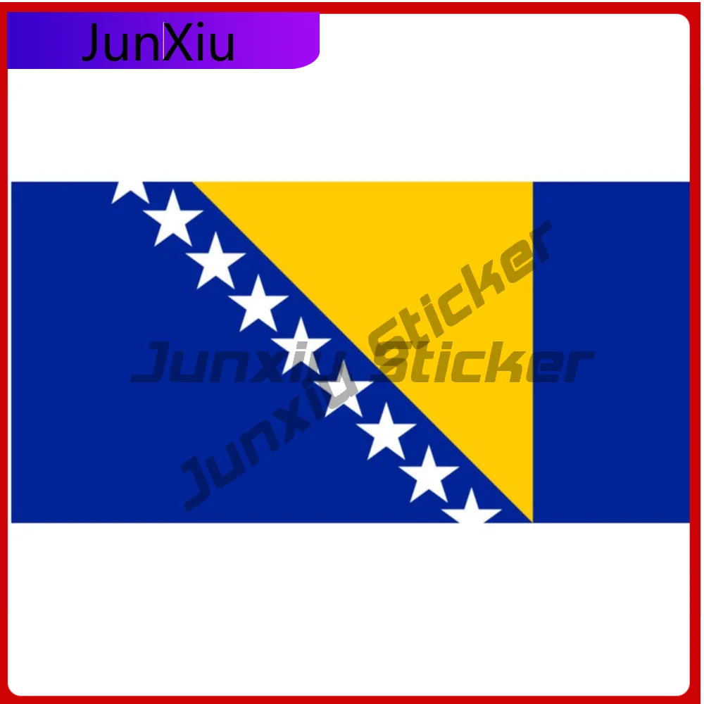 Bosnia and Herzegovina Matte Vinyl Sticker Sheet Premium Exterior Decor For Truck Helmet Waterproof Decoration Auto Accessories