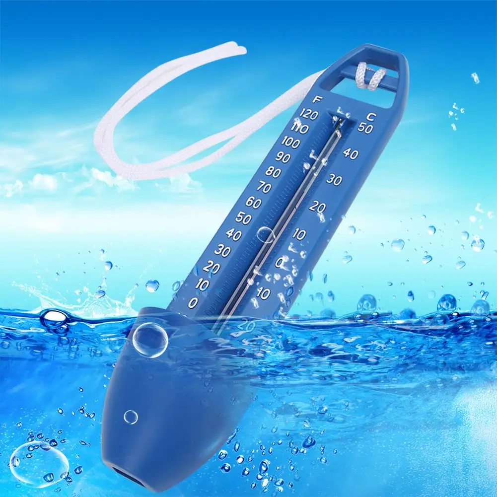 2Pcs Floating for swimming Pool Thermometer - 16.5x3.7cm for Pool, SPA & Sauna Use