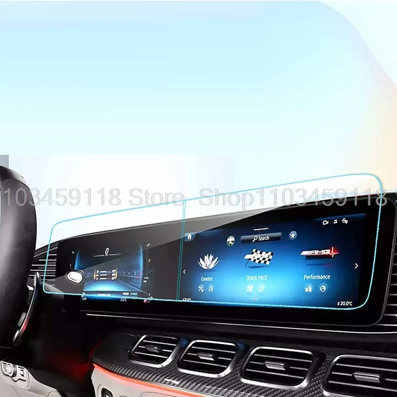 Tempered Glass Screen Protector For Mercedes Benz  GLE 350 2020-2023  GLE 450 580 2024 Display Navigation anti-scratch film