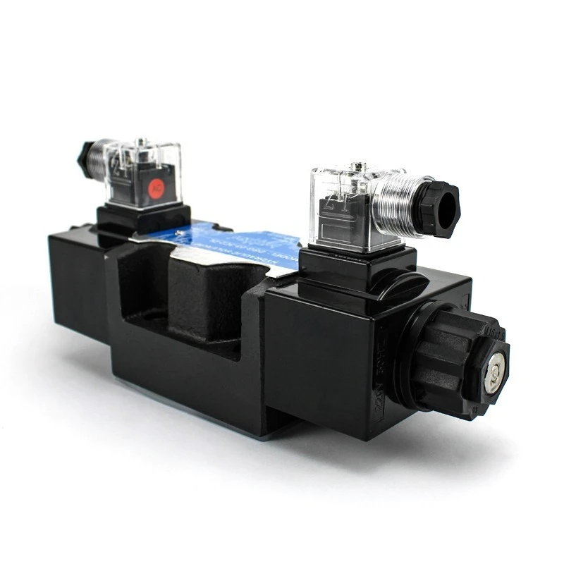 Katup arah solenoid hidrolik seri DSG-03, solenoid pembalik, kepala tunggal dan ganda 24V220V proporsional multi-arah