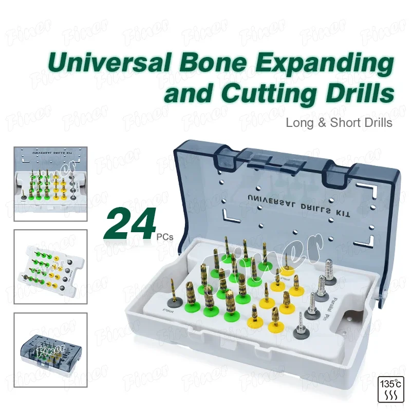 osseodensification burs kit De ntal trephine bur surgical drill im plant guide sleeves