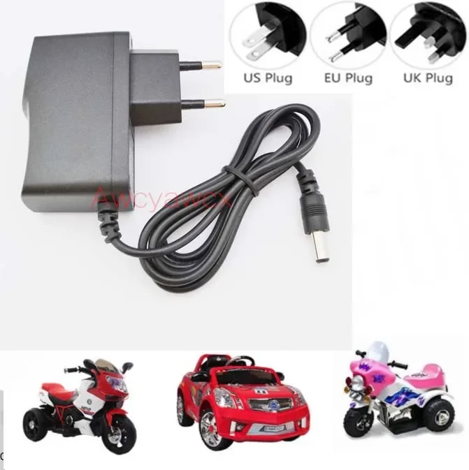 toys car charger children electric motorcycle battery charger DC 6V 12V 1000mA Lead acid Tricycle LED Wall adapter kids kereta