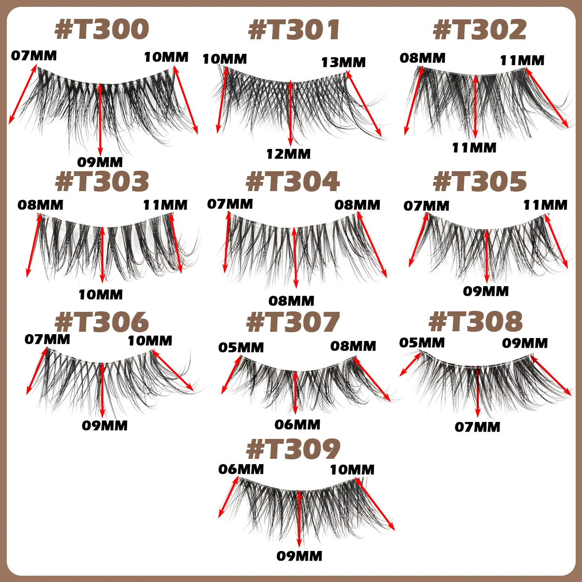 3/10 Pairs Cat Eye Lashes Natural False Eyelashes Fluffy Short Half Eyelashes Soft Mink Lashes Volume Eyelash Extensions Makeup