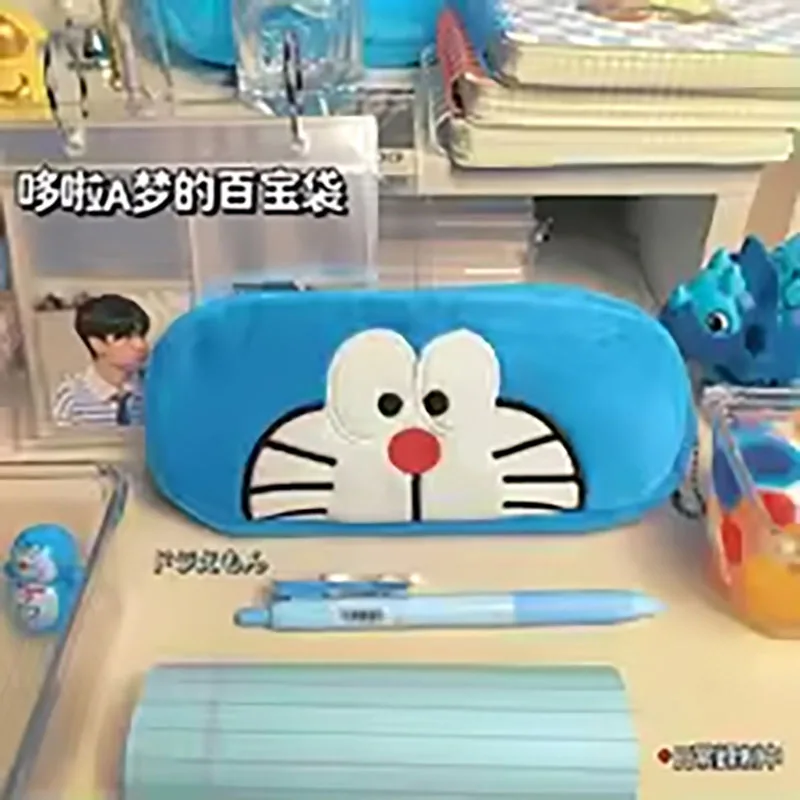 

Doraemon Pencil Bag Cute Cartoon Pencil Box fashion Kawaii Stationery Storage Bag Primary secondary school student Pencil Box