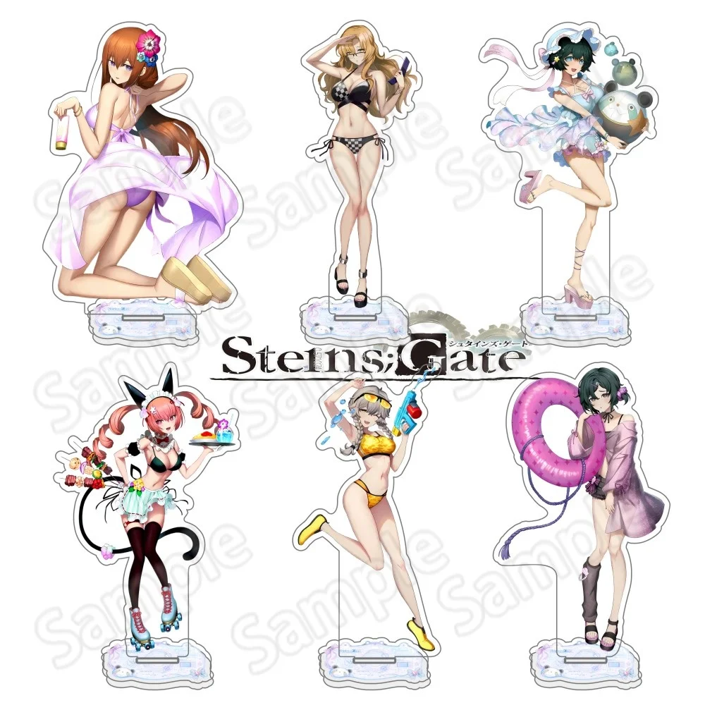 Steins;Gate 15cm Acrylic Standee Keychain Kurisu Makise Mayuri Shiina Rintaro Okabe Anime Figure Fans Gift