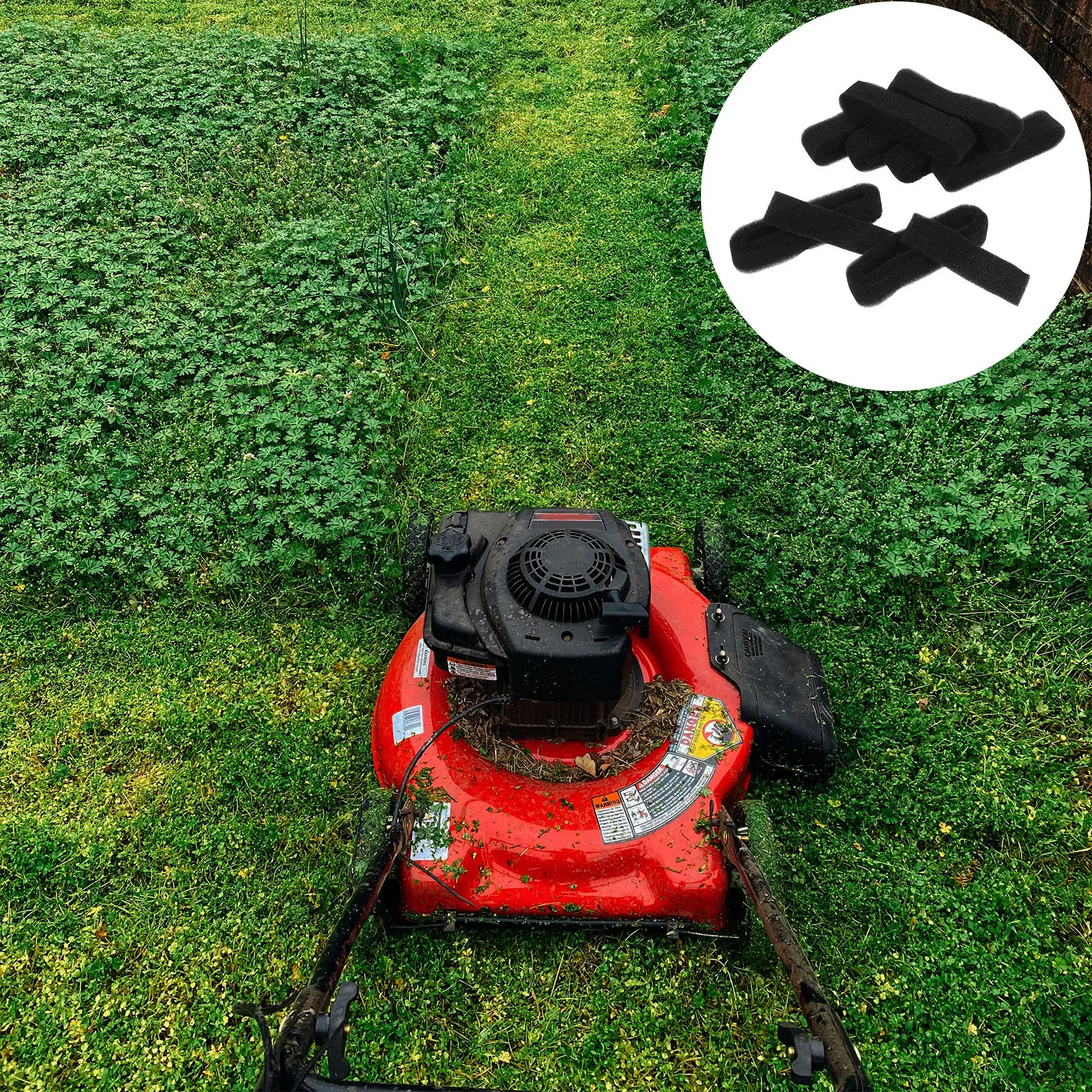 20Pcs Universal Lawn Mower Air Cleaner Sponge for Trimmer String Trimmer Cultivator Outdoor Equipment Extended Engine Lifespan