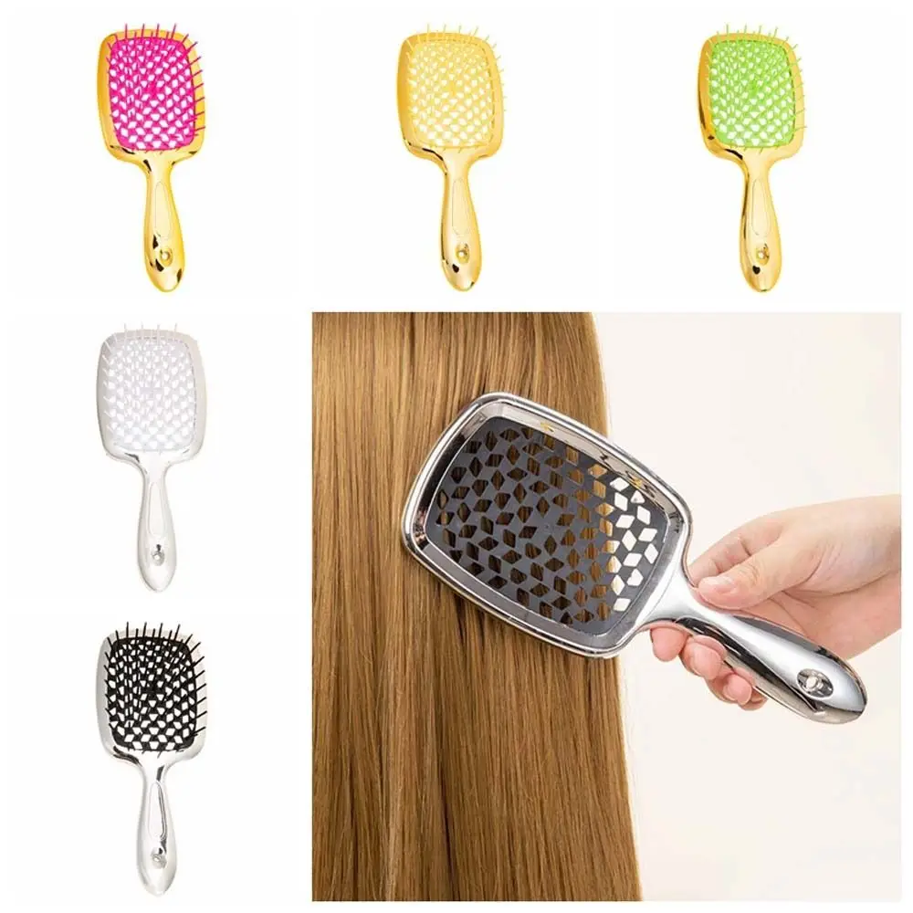 

Scalp Massage Wide Teeth Scalp Massage Combs Air Cushion Comb Hair Styling Tool Wide Teeth Air Cushion Comb Gold Silver Plating