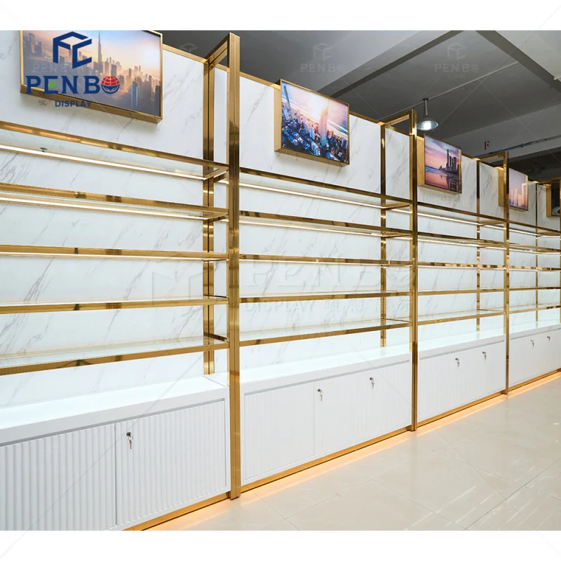 custom.Commercial Furniture Perfume Store Retail Display Cabinets Furniture Showcase Custom White & Fixtures Perfume Sh