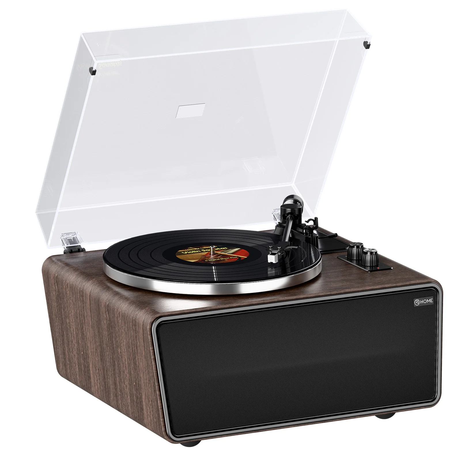 XJ-HOME XJ-H01 Alles-in-één vinylplatenspeler Bluetooth-draaitafel 4 HiFi Stereo AT-3600L Stylus