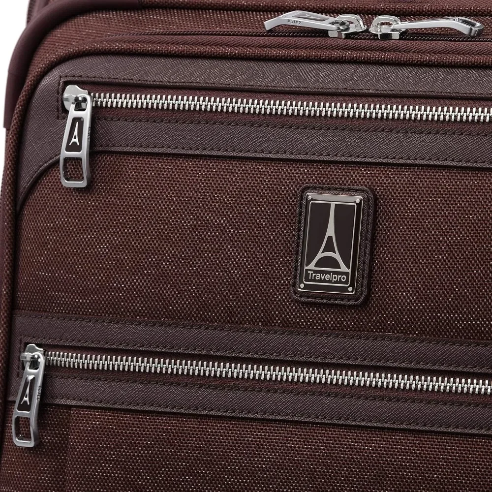 Tas Koper Spinner 8 Roda yang Dapat Diperluas dengan Port USB, Unisex, Ideal untuk Perjalanan Internasional