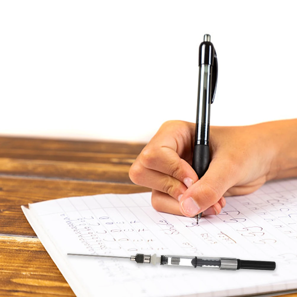 

9Pcs Steel Fountain Pen Ink Absorbers Refill Tool for Smooth Writing Experience Ink Fill Assistant Stationery