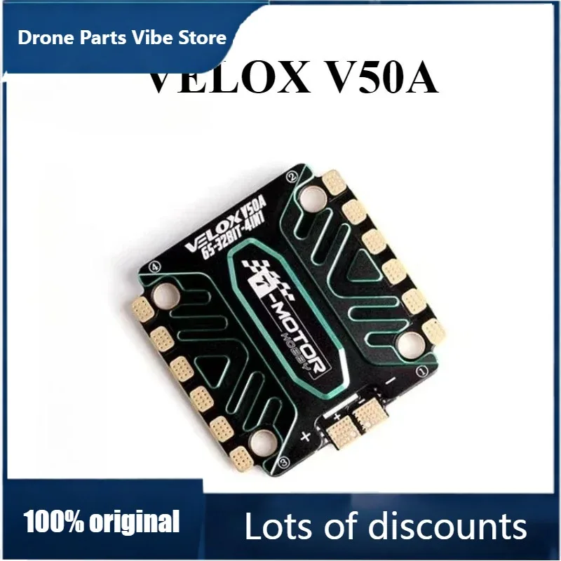 

Fy1pcs VELOX V50A 50A 32-битный BLHELI32 4-в-1 бесколлекторный регулятор скорости (ESC) для LiPo 3-6S