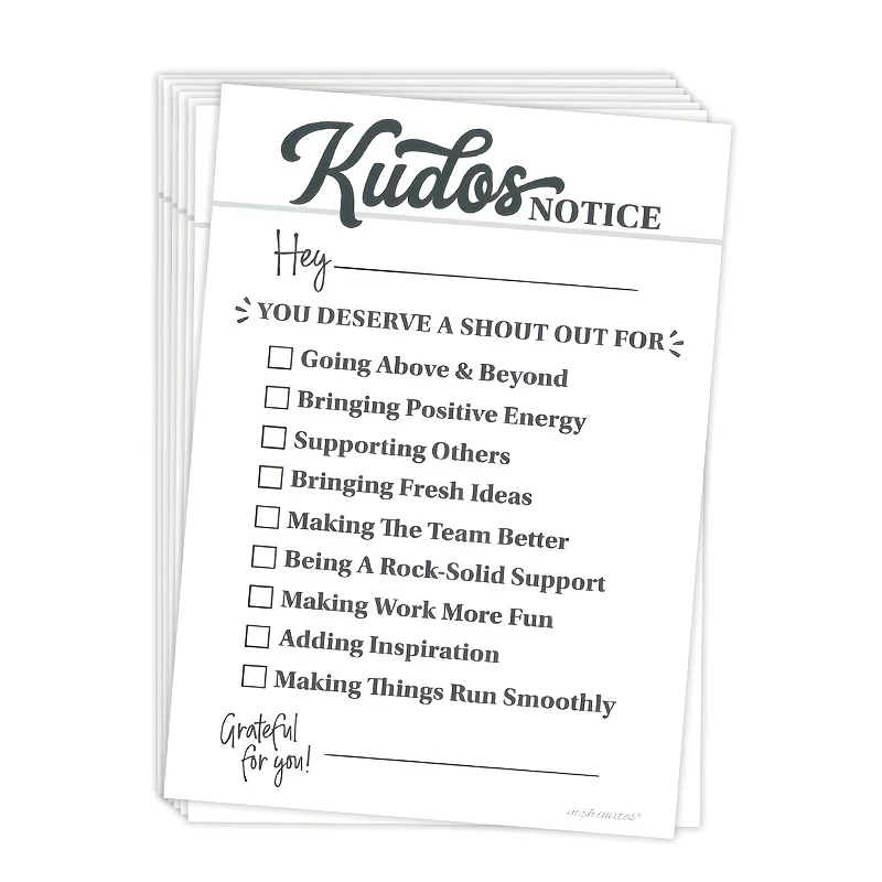 20PCS Commendation Cards for Colleagues and Employees, Recognizing Employees, Team Building, and Boosting Office Morale