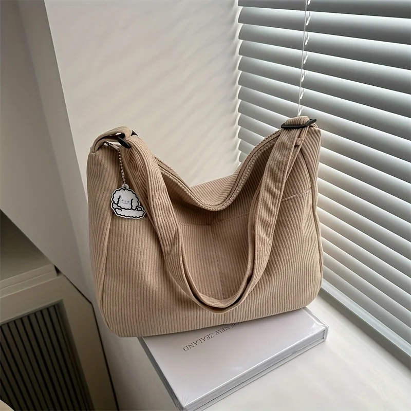 FXZLLQ Damen Schultertasche mit Streifen 5