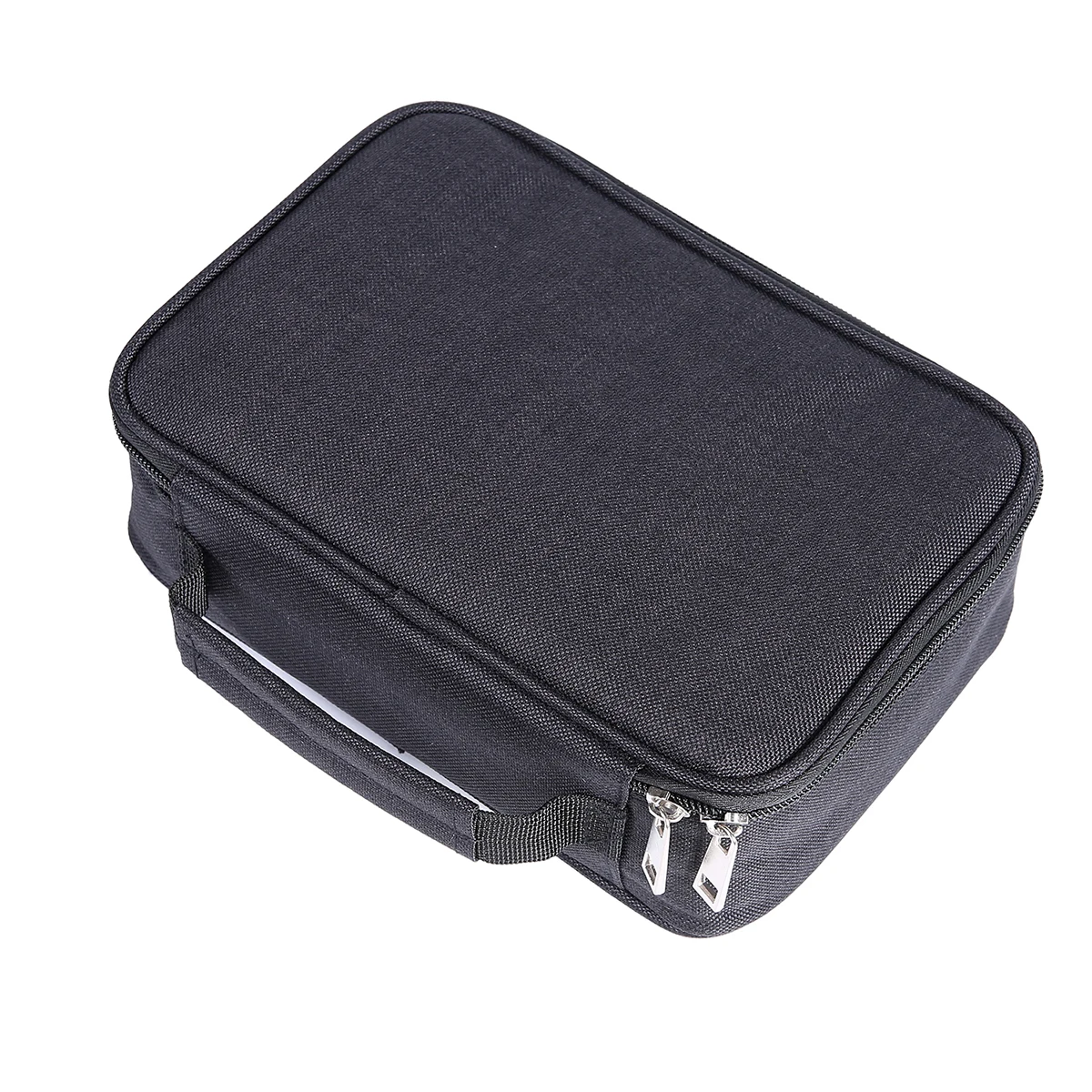 

1pcs Pencil Case Canvas Multifunction Pencil Box Large Capacity Art Supplies Lightweight Compact With Handle Rosy