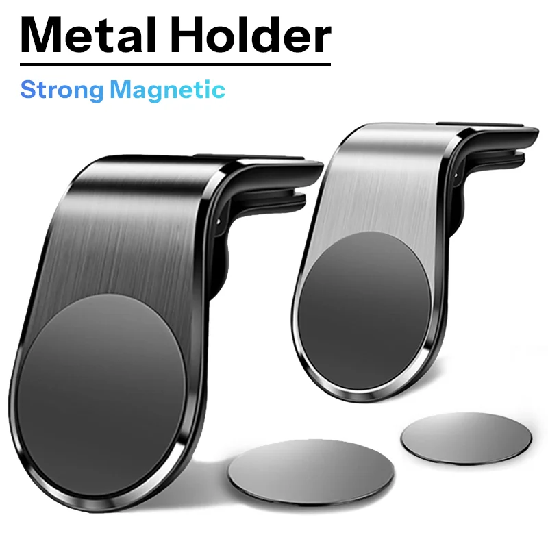 Magnetic Car Universal Phone Holder Air Vent Clip Support For iPhone Xiaomi Redmi Huawei Samsung For Magsafe Stand Accessories