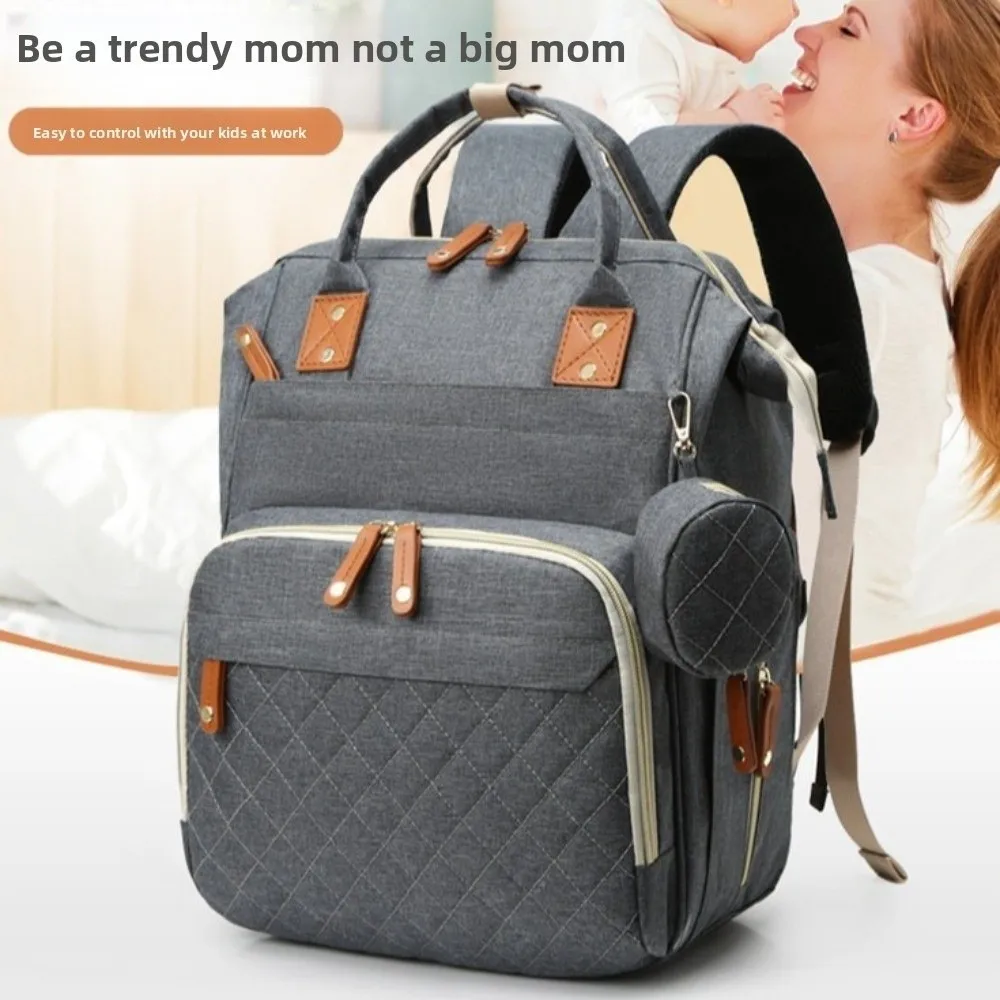 

Oxford cloth Mommy Bag Dry-wet Separation Multi-Functional Nappy Backpack Lightweight Large Capacity Mom's Outting Bag Female