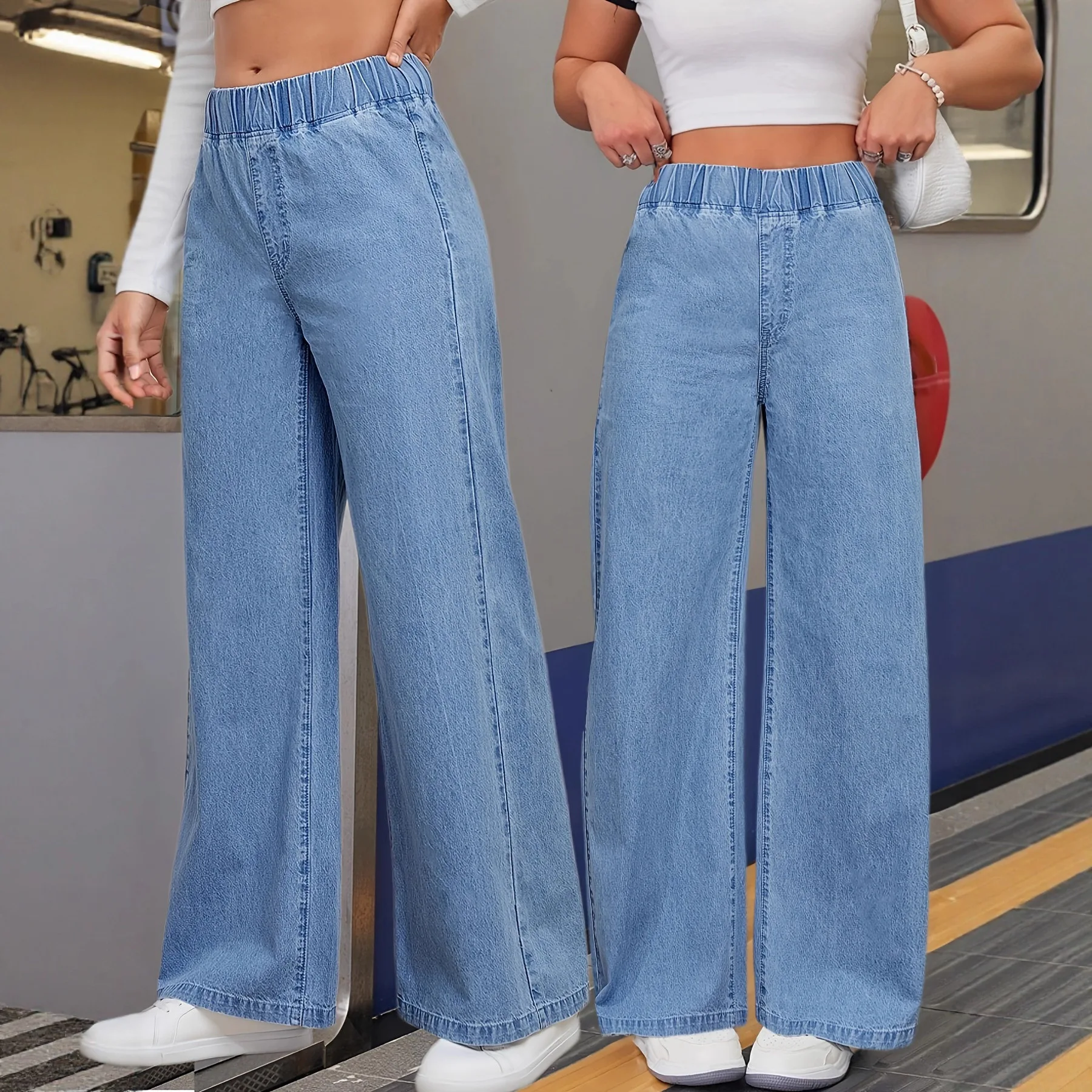 Loose Fashionable Lazy Style Jeans Denim Pants Women's Premium Quality Summer New Arrival Cross-Border Sale Trending 2026