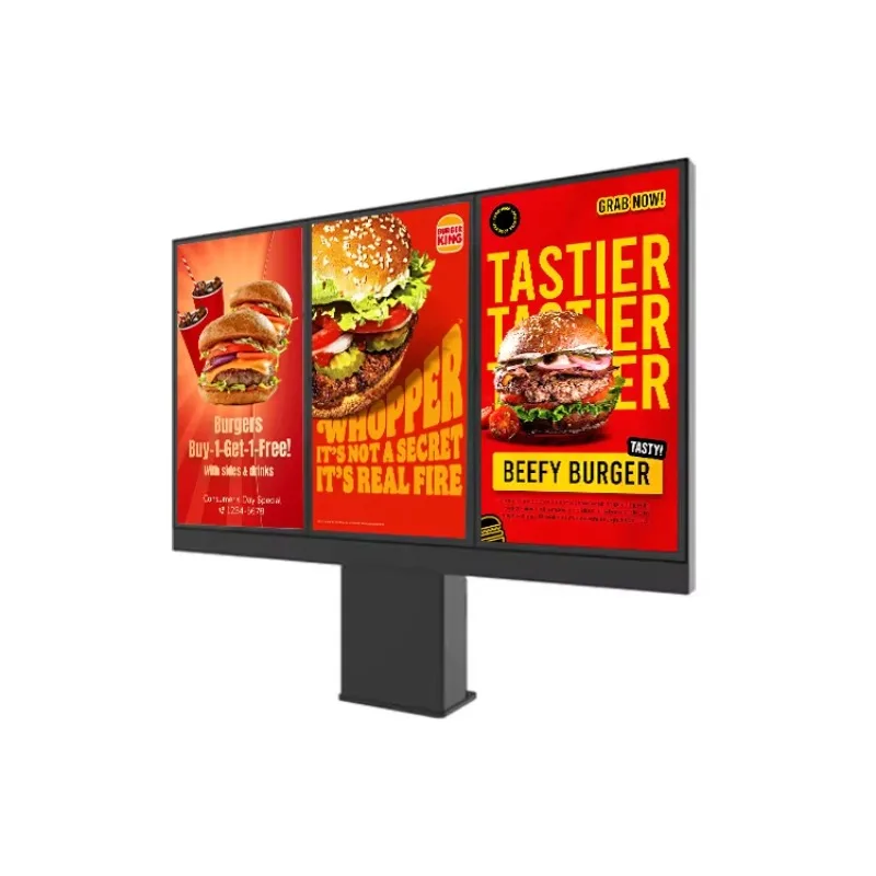 

Outdoor Digital LED Signage 43 49 55 65 Inch Waterproof High 4K Fast Food Menu Display Board SDK Drive Thru Menu Board