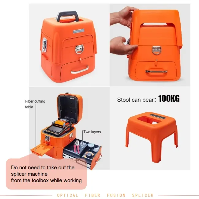 AI9 Fusion Machine Fiber Optic Splicing Machine FTTH Optical Fiber Fusion Splicer Fiber Optic Splicer Equipment Ai 9