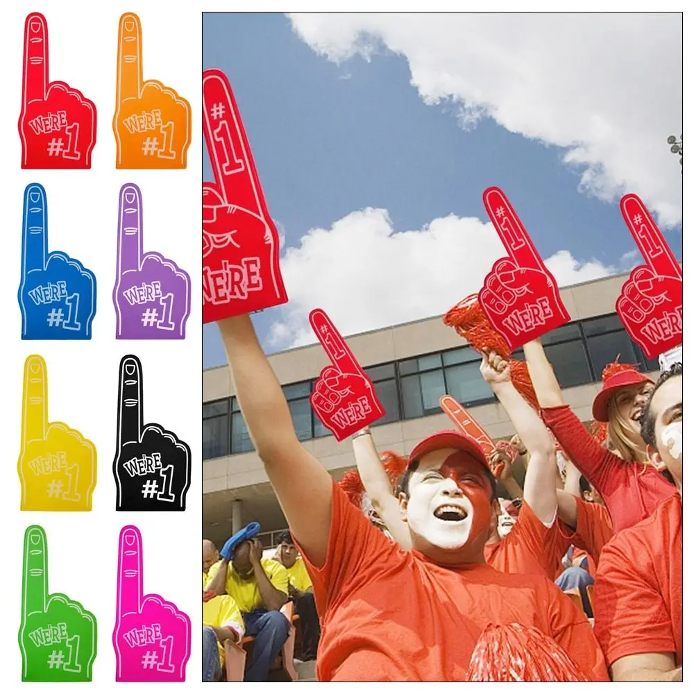 1Pcs Cheerleading Inspiring Giant Foam Finger Atmosphere Cheering Event Foam Foam Gloves Large EVA Cheering Hand