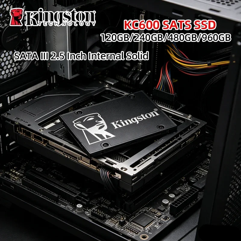 

Kingston KC600 2.5 Inch SATA3 SSD,256GB/512GB/1TB/2TB High Speed Internal Drive For Gaming Laptop & Desktop PC
