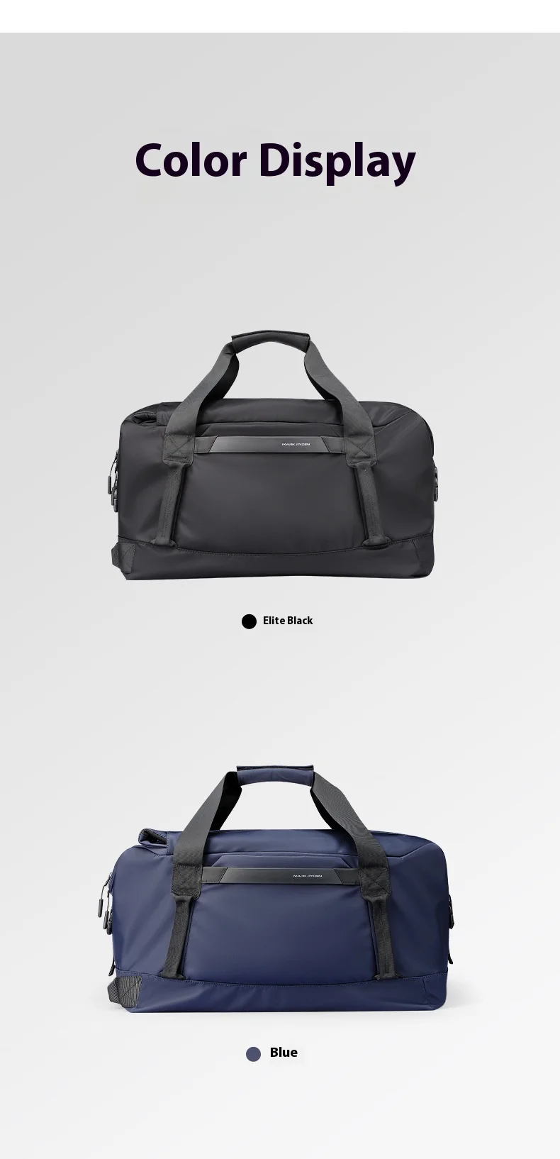 Mark Ryden 30L Wasserdichte Reisetasche – 3-in-1 Konvertierbare Reisetasche für Herren & Damen mit Trocken-Nass-Trennung – Detail 3
