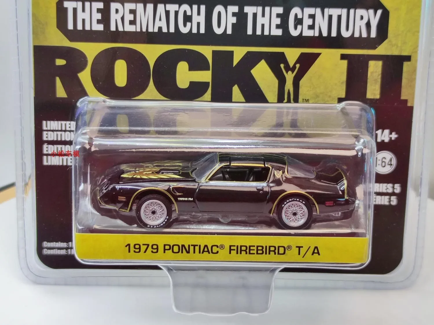 1: 64 Hollywood 5-1979 Pontiac Firebird Rocky II Diecast Metal Alloy Model Car Toys For Gift Collection