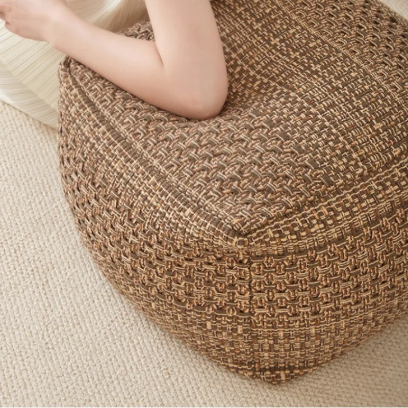 Simple Cushion Removable Floor Seat Tatami Backrest Bench Fabric Window Seat Sofa Stool Floor Bench