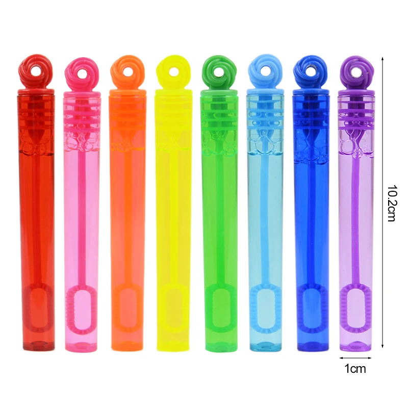 8/24pcs Colorful Bubble Soap Bottle Wand Soap Liquid Tube Kids Birthday Party Favors Pinata Filler Toys Wedding Gifts For Guest