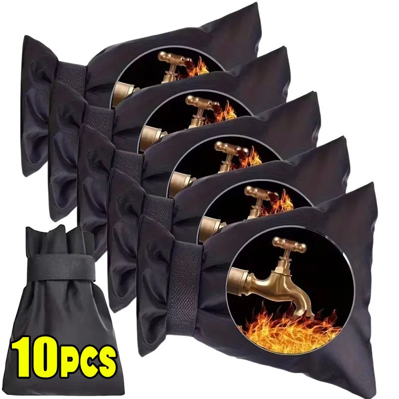 Housse de robinet d'extérieur robuste, Protection contre le gel d'hiver, universelle, comprend un matériel d'installation facile, équipement par temps froid en tissu