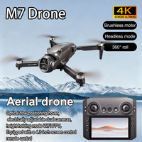 2025 NEW M7 Drone with Large Screen 4-Axis WIFI FPV 4K HD Camera Brushless RC Quadcopter foldable Drone Aerial Photography Gifts