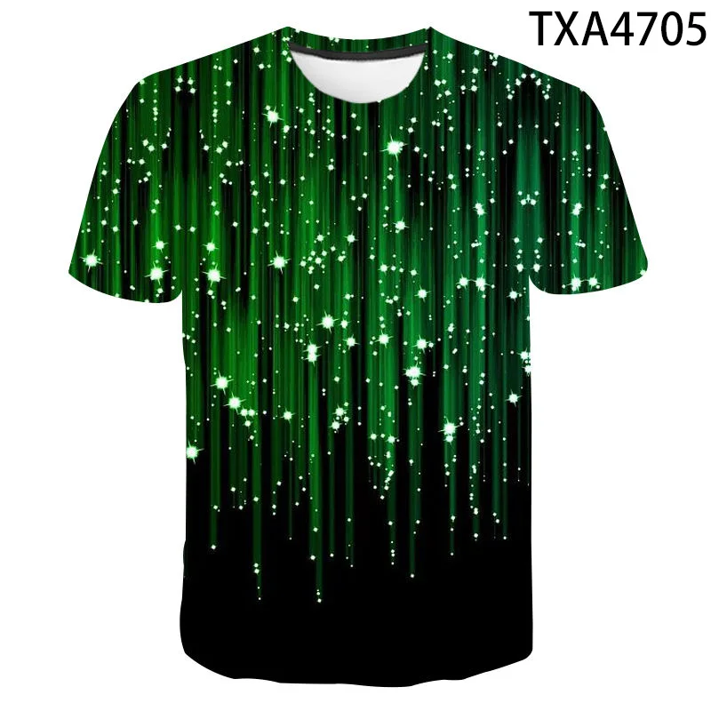 New Meteor Shower 3D Printed T Shirt Men Women Children Fashion Summer Short Sleeve Streetwear T-shirt Cool Boy Girl Tops Tees