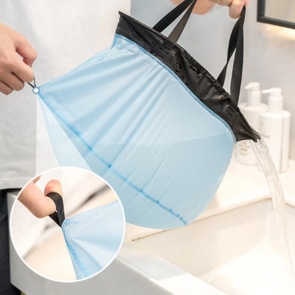 10L Portable Folding Basin Ultralight Collapsible Water Bucket with Wide Mouth Opening for Fast Filling and Easy Emptying
