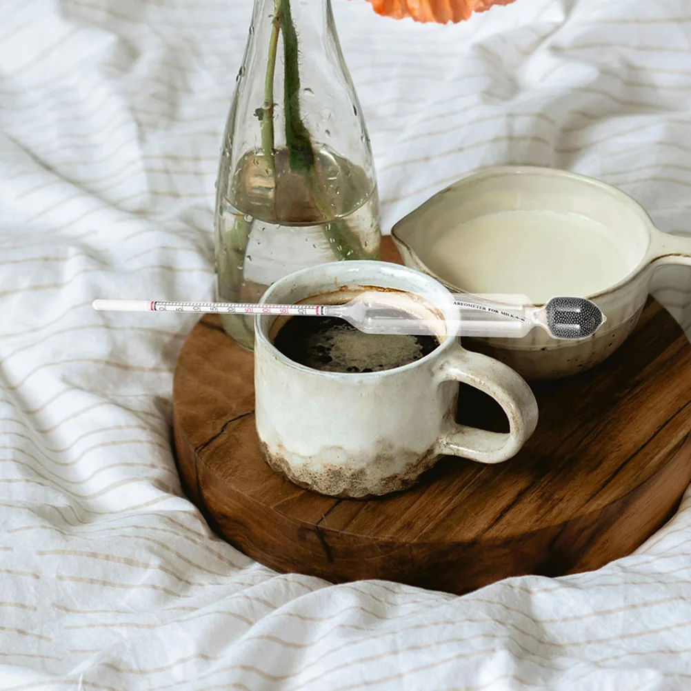 2 Pcs Newborn Lactometer Baby Clear Thermometer Iron Sand Hydrometer For Measure Milk