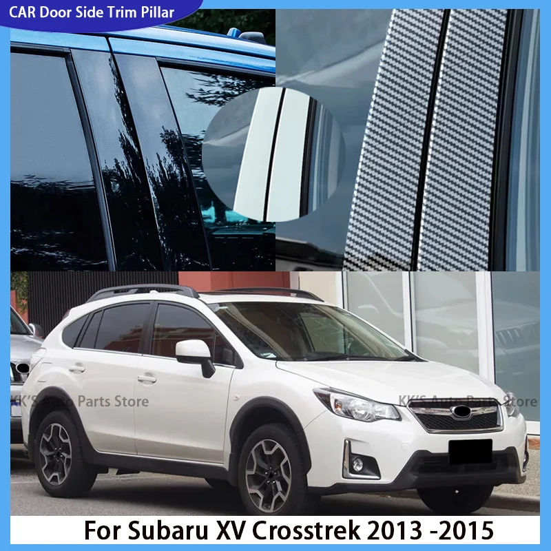 

10Pcs Gloss Black Pillar Posts Fit For Subaru XV Crosstrek 2013 2014 2015 Door Window BC Column Trim Stickers Decoration