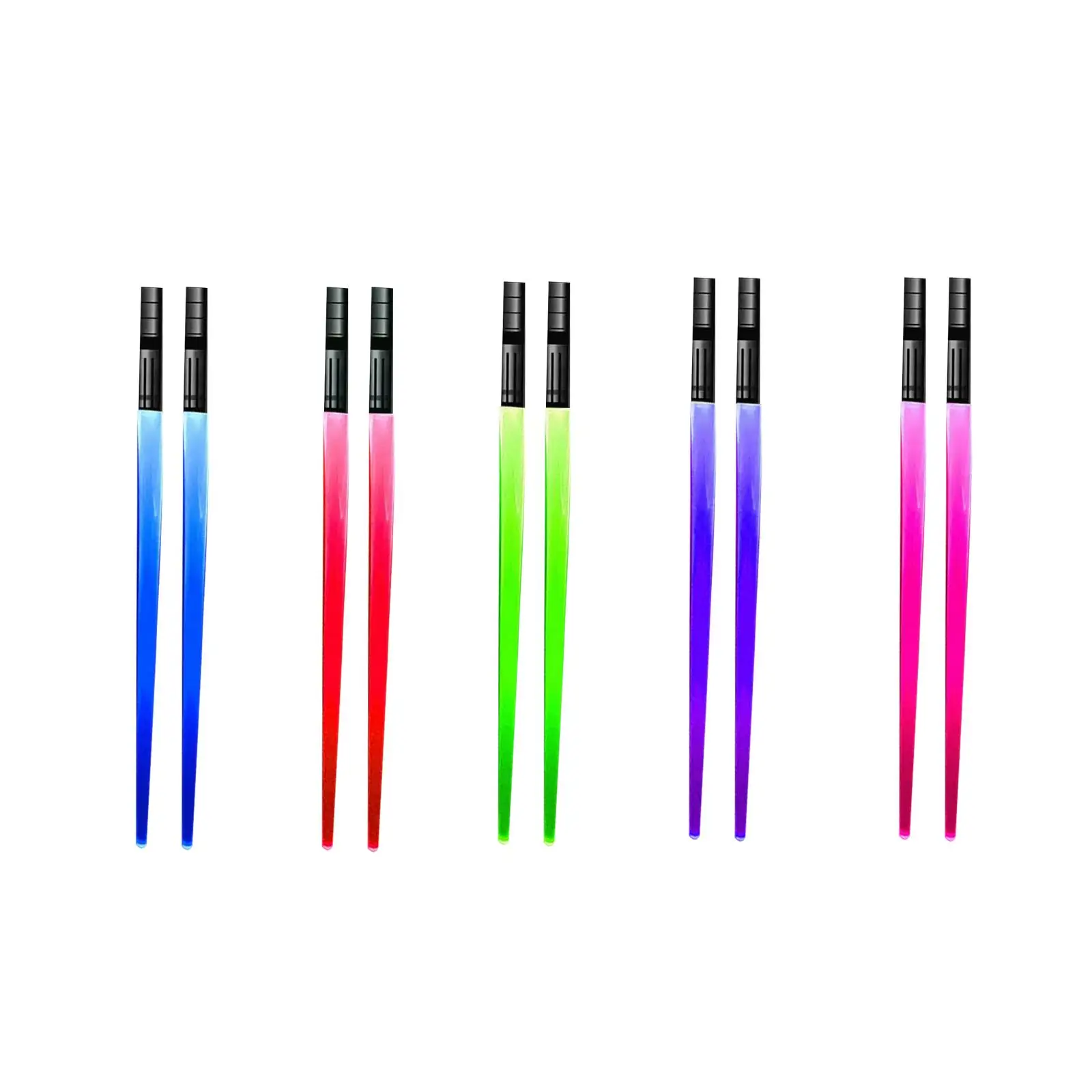 Lightsaber Chopsticks Light up Lightweight Reusable Party Glow Sticks Chopstick for Sporting Events Carnival Clubs Raves Holiday