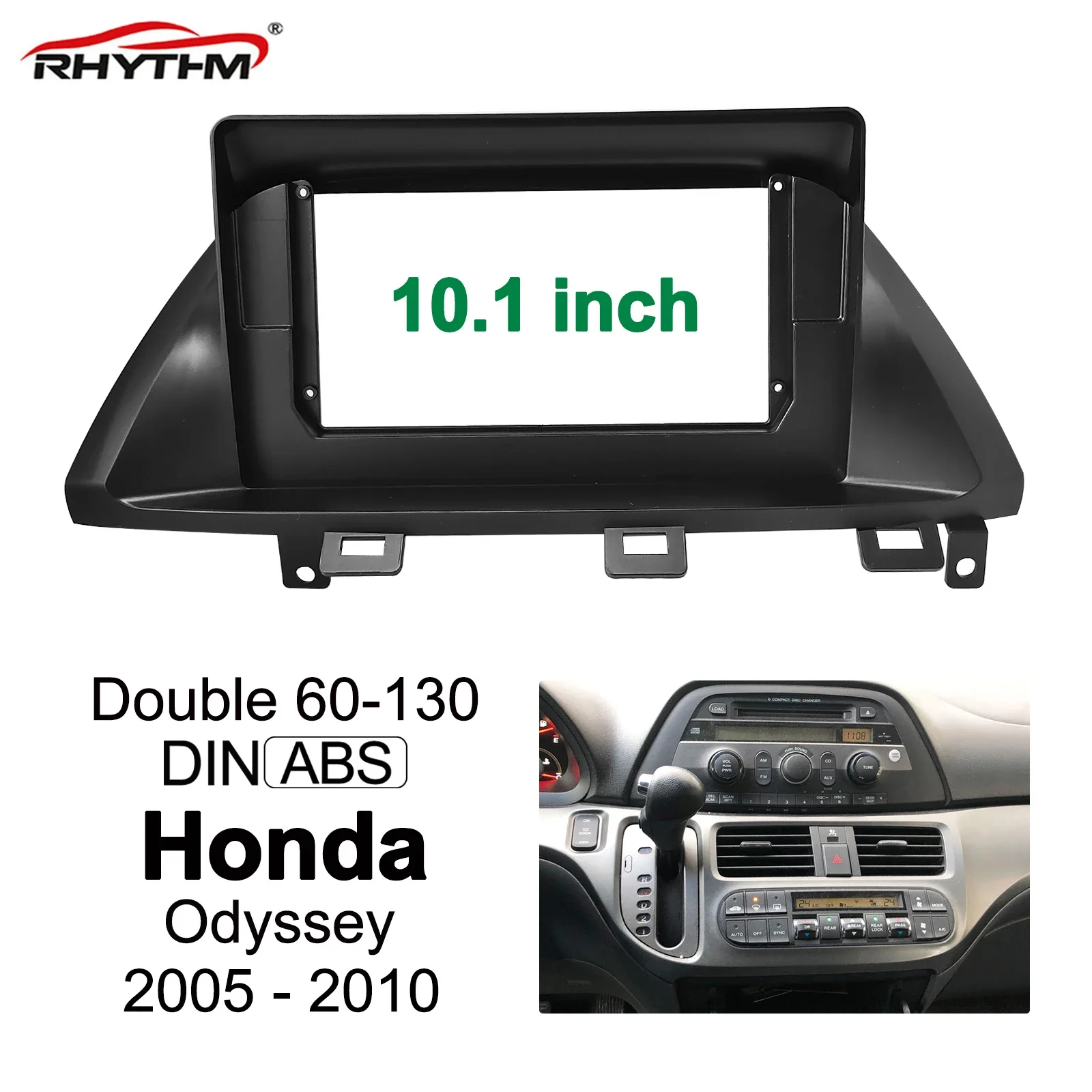 

Подходит для автомобильной панели 10,1 дюйма для Honda Odyssey 2005-2010, установка панели, двойной Din автомобильный радиоприемник, DVD рамка, аксессуар для приборной панели