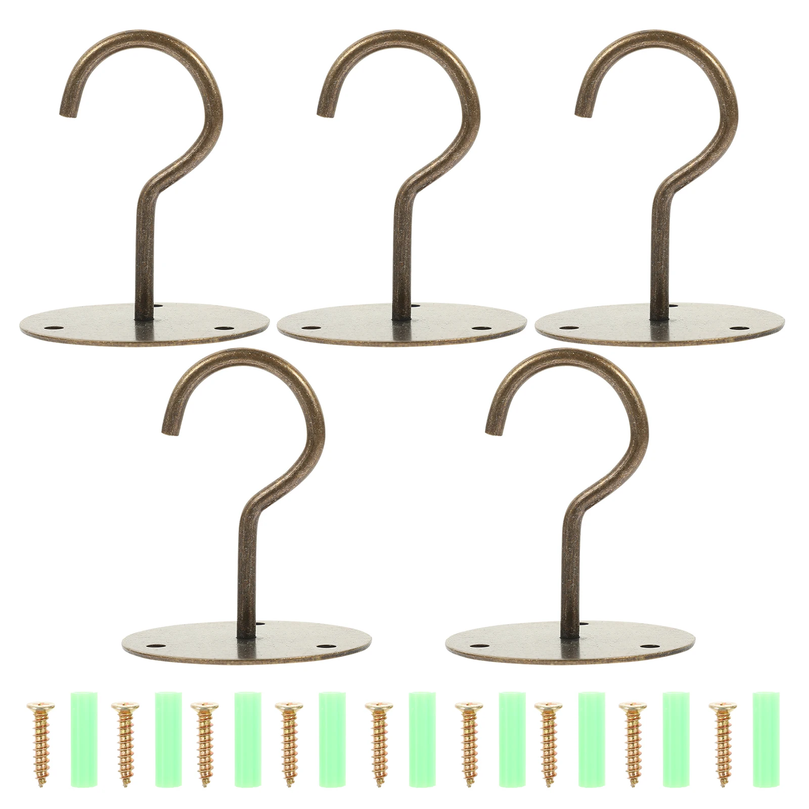 

Heavy Duty Iron Ceiling Hook Wall Mounted Hanging Lanterns Bird Feeders Metal Plasterboard Hooks Garage Garden