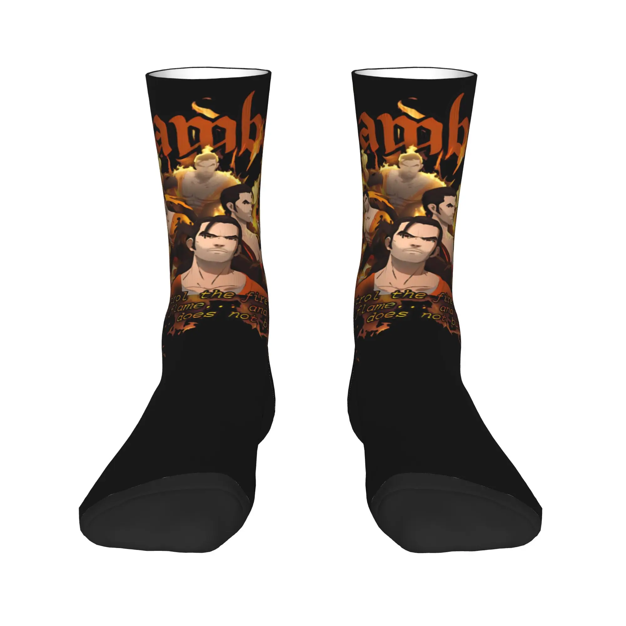 Dispatch Game Stockings Flambae  Casual Socks Men's Soft Socks Winter Running Custom Anti Bacterial Socks Gift Idea