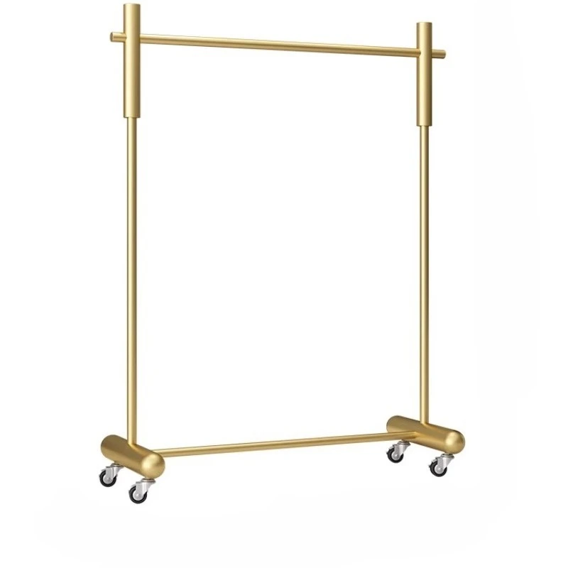 

Clothing store display rack thickened floor hanging clothes men's and women's clothing brick and mortar store mobile gantry