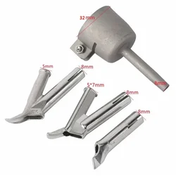 4pcs/set of 35mm/32mm Stainless Steel Standard Nozzle Hot Air Plastic Welding Gun Accessories Fixing Point 5 * 7/5mm