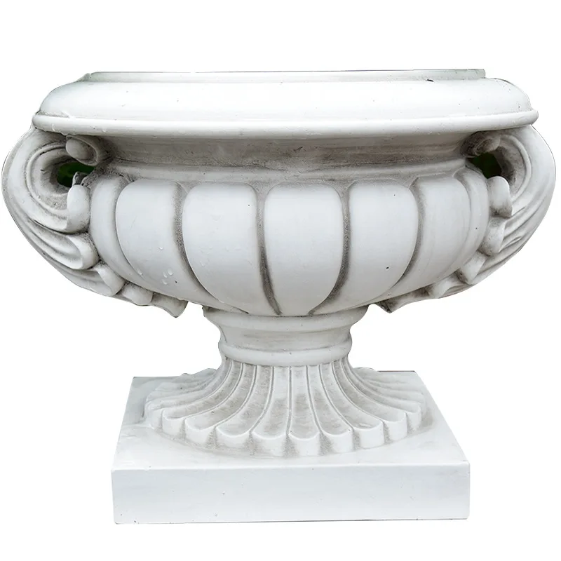 

European retro wedding road guide flower pot Roman column, courtyard garden base studio real prop