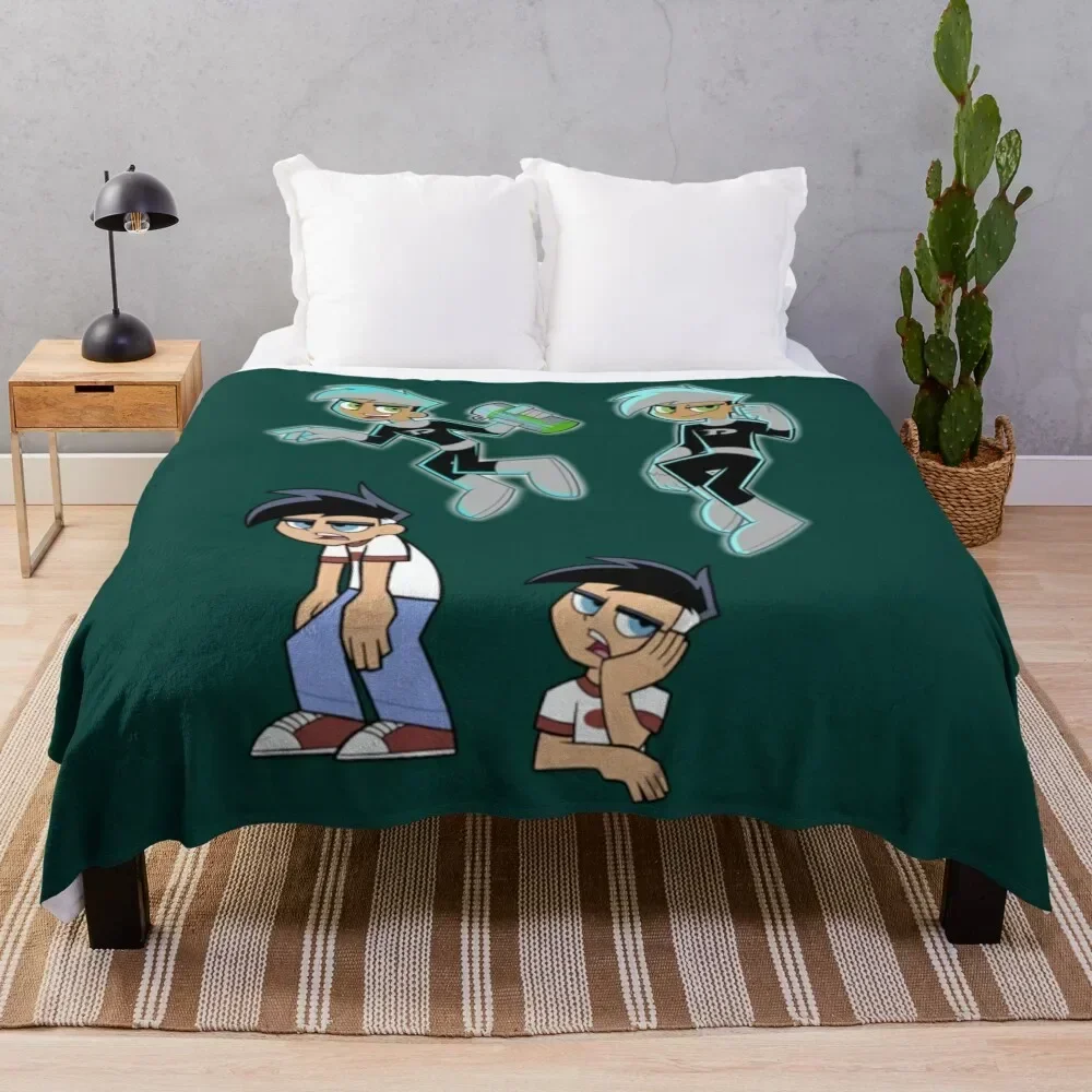 danny phantom Throw Blanket No Pilling Soft Warm Blanket for Bed