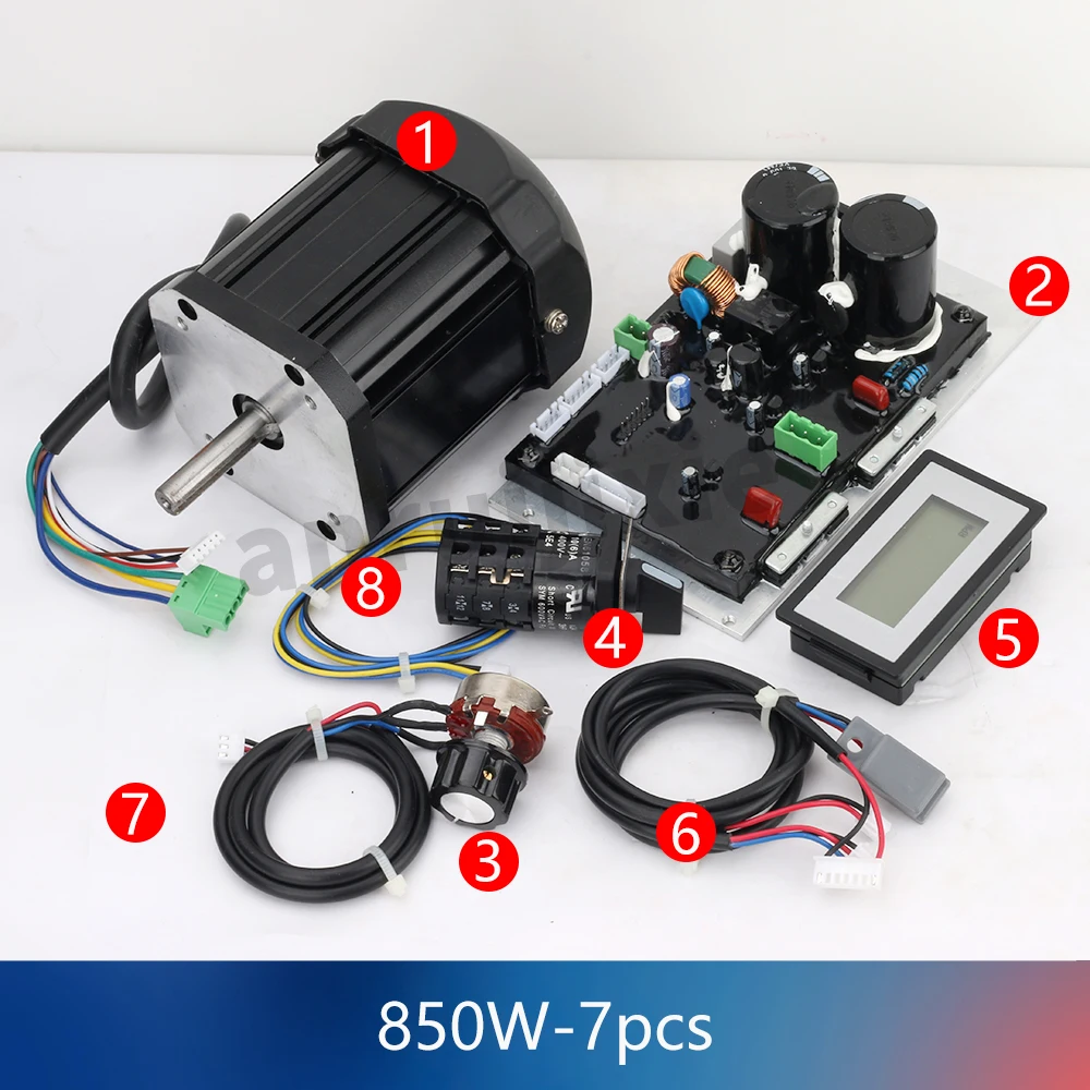 DC Motor kit 850W Brushless Main Control Board/lathe Power Board Motor kit