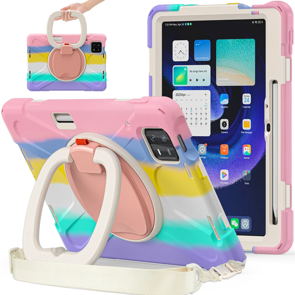 

Силиконовые портативные чехлы для Xiaomi Pad8 Pad6 Pad7 Mi Pad 7 Ultra/7s/6s/5/6/7/8 Pro 8Pro, чехол для планшета с поворотной подставкой для ПК