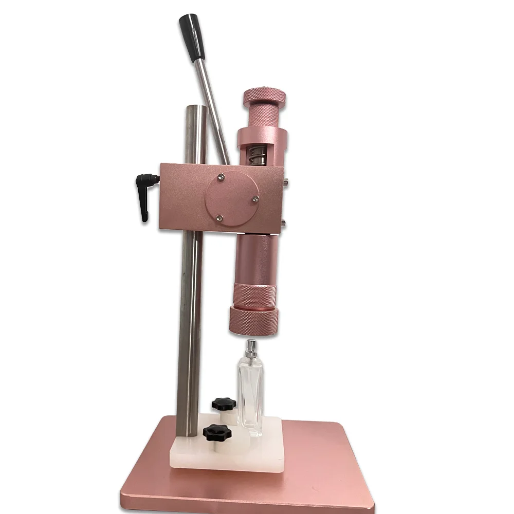 Manuelle Tisch-Parfümflaschen-Crimpmaschine, 13 mm, 15 mm, 20 mm Parfüm-Ausschnitt-Crimpmaschine