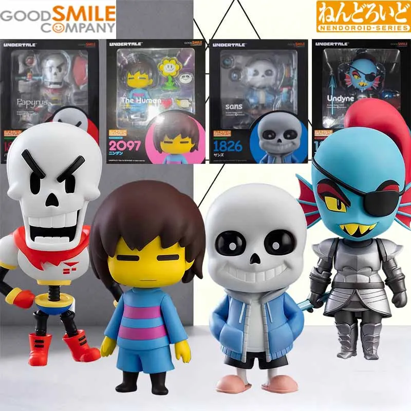 GSC оригинальный комплект модели NENDOROID 1898Undyne 1826sans 1827Papyrus 2097Человеческая аниме-фигурка, модель игрушки в подарок для мальчика, коллекционная